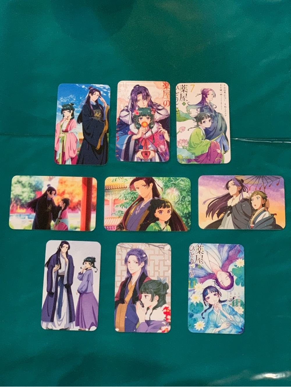 🍒🍒 Anime The Apothecary Diaries Card Set - Green & Multicolor